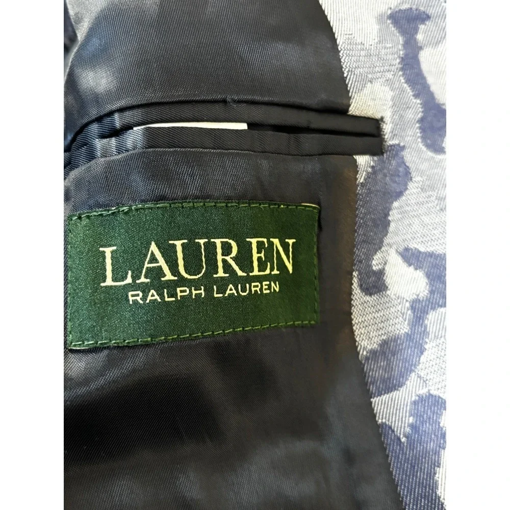 Lauren Ralph Lauren Kids Blue Camouflage Blazer Sport Coat Size 10R